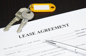 Lease agreement with keys