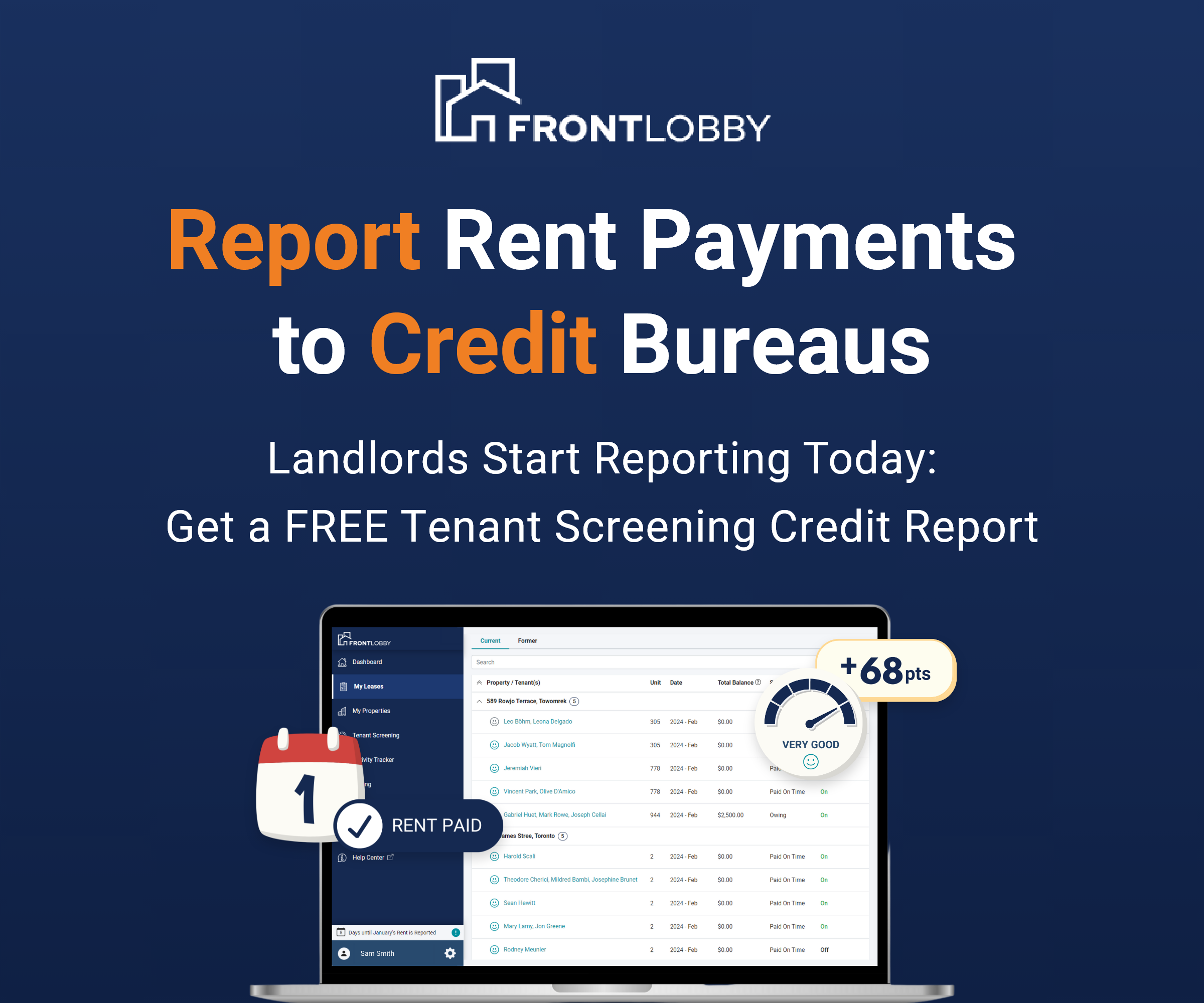 frontlobby tenant screening credit report