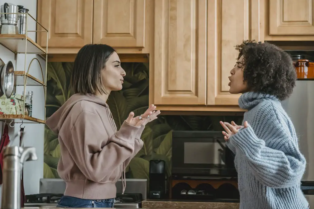 roommates arguing in rental property